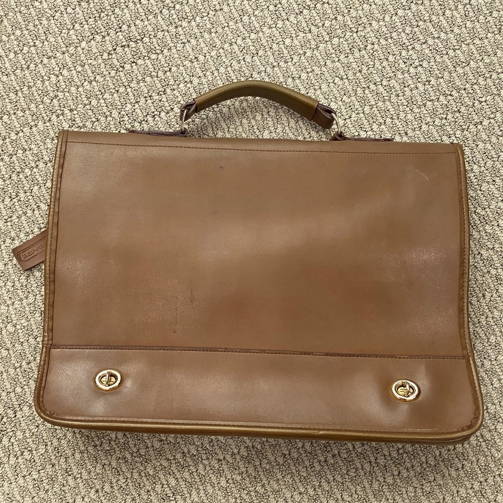 Leather Briefcase Laptop Bag